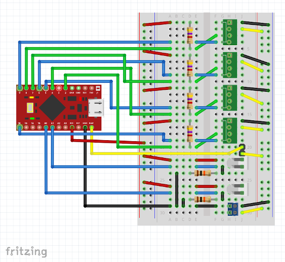 Fritzing Breadboard